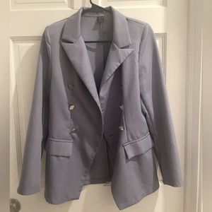 SHEIN Double Breasted Flap Blazer